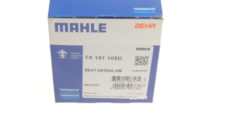 Фото 7 - Термостат системы охлаждения Knecht / Mahle TX 181 105D (TX181105D)