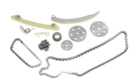 Комплект ланцюга ГРМ Ford Focus/Mondeo/Mazda 3/6 1.8-2.0 03-12/Volvo 1.8 04-12 (z=134/54) (симплекс) - KOLBENSCHMIDT 400110400002