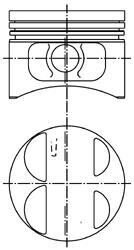 Поршень циліндру ЗМЗ 406 d=93,0 (п/п+ст/к+п/к) П/К (KS) - KOLBENSCHMIDT 40075620