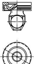 Поршень - KOLBENSCHMIDT 40265600