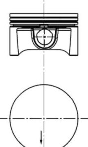 Поршень двигуна OPEL DOHC 1,6 Z16XEP 79,50 - KOLBENSCHMIDT 40388620