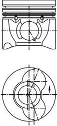 Поршень PEUGEOT 85,40 - KOLBENSCHMIDT 40405610