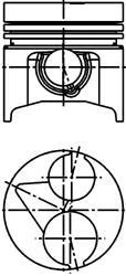 Поршень (діаметр 80,5мм, +0,50) KUBOTA - KOLBENSCHMIDT 40410620