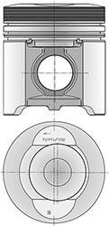 Поршень (діаметр 102мм, STD) DEUTZ D 914 L3 D 914 L4 D 914 L6 - KOLBENSCHMIDT 40483600