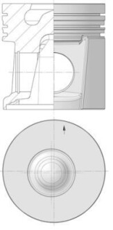 Поршень двигуна PERKINS 105,50 - KOLBENSCHMIDT 40554610