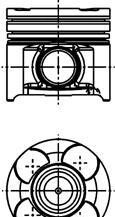 Поршень двигуна - KOLBENSCHMIDT 40660610