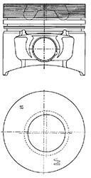 Поршень - KOLBENSCHMIDT 40773610