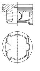 Поршень двигуна 73,40 A 12 XEL - KOLBENSCHMIDT 41006600