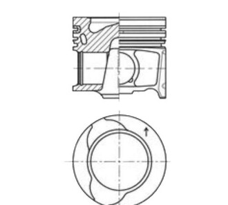 Поршень - KOLBENSCHMIDT 41812600