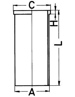 Гільза циліндра OM364 STD (97x100.4x222) - KOLBENSCHMIDT 89178190