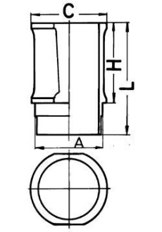 Гильза цилиндра - KOLBENSCHMIDT 89301110