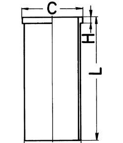 Гільза циліндра - KOLBENSCHMIDT 89423110