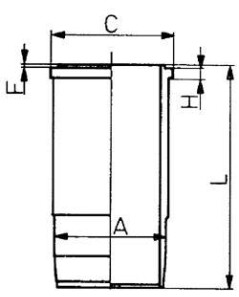 Гильза цилиндра - KOLBENSCHMIDT 89443110