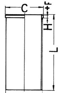 Гильза цилиндра - KOLBENSCHMIDT 89451110