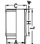 Гильза цилиндра - (1302827, 1344720, 323662) KOLBENSCHMIDT 89844110 (фото 1)