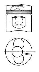 Поршень (діаметр 102мм, STD) DEUTZ - KOLBENSCHMIDT 90915700