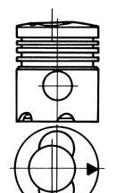 Поршень - KOLBENSCHMIDT 91395700