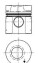 Поршень - (3660309117, 3660309617, A3660309117) KOLBENSCHMIDT 91551610 (фото 1)