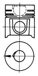 Поршень двигуна MAN 125,00 - KOLBENSCHMIDT 92656600