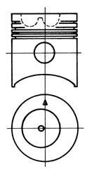 Поршень (діаметр 105мм, STD) FENDT 12 SA FAVORIT, 14 S FARMER, 102 FARMER, 102 LS FARMER, 102 LSA FARMER, 102 S FARMER, 102 SA FARMER, 103 FARMER, 103 LS FARMER, 103 LSA FARMER, 103 S FARMER - KOLBENSCHMIDT 93061600