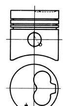 Поршень, комплект VW 1,6D/2,0D/2,4D - (69107091, 68107091D, 272035) KOLBENSCHMIDT 93260610