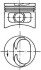 Поршень циліндра ВАЗ 21083 82,8 (поршень+палець+поршн.кільця) П/К (KS) - KOLBENSCHMIDT 93672630 (фото 1)