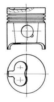 Поршень - KOLBENSCHMIDT 93784730