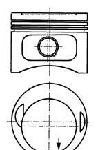 Поршень - KOLBENSCHMIDT 93968620