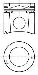 Поршень - KOLBENSCHMIDT 94345600