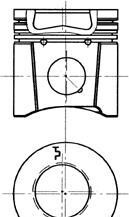Поршень (діаметр 94,5мм, +0,50) FENDT 307 C FARMER, 307 C TURBO FARMER, 307 CA FARMER, 308 C FARMER, 308 CA FARMER, 308 FARMER, 309 C TURBO FARMER, 309 CA FARMER AHLMANN AS11, AS14 - KOLBENSCHMIDT 94900610