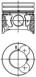 Поршень - KOLBENSCHMIDT 99700610