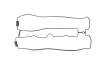 Прокладка кришки клапана CHEVROLET ASTRA, EPICA, EVANDA, LACETTI, NUBIRA, REZZO, ZAFIRA DAEWOO EVANDA, LACETTI, LEGANZA, NUBIRA, TACUMA / REZZO OPEL ASTRA F, ASTRA G, ASTRA H 1.8/2.0/2.2 08.92- - KOREA N40006D (фото 1)