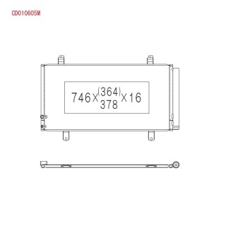 Радиатор кондиционера Toyota Camry 50 - KOYORAD CD010605M