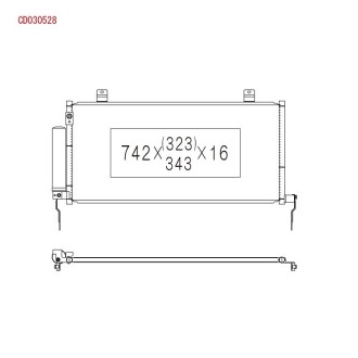 Радиатор кондиционера MITSUBISHI GALANT - KOYORAD CD030528