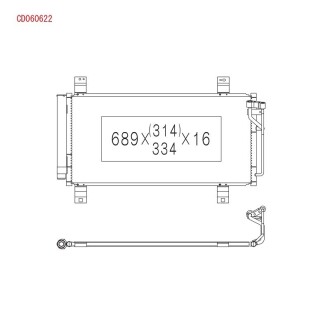 Радиатор кондиционера Mazda 6 2008-- - KOYORAD CD060622