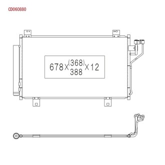 Радиатор - (ghr161480a, ghr161480, ghr161480b) KOYORAD CD060880