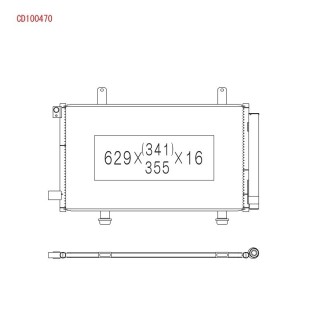 Радиатор кондиционера SUZUKI SX4 - (71743782, 0000071743782, 71747380) KOYORAD CD100470