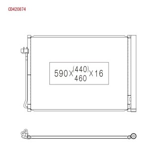 Радиатор - (64509239992) KOYORAD CD420874