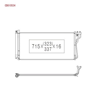 Радиатор кондиционера Hyundai Sonata - (976063L180) KOYORAD CD810534 (фото 1)