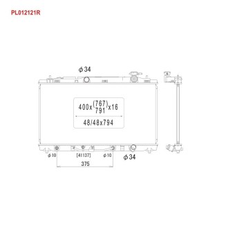 Радиатор охлождения Toyota/Lexus Camry AT 3.5 - KOYORAD PL012121R