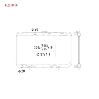Радиатор охлаждения NISSAN ALMERA MT - KOYORAD PL021771R