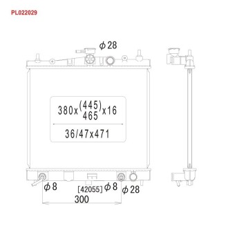 Радиатор охлаждения NISSAN MICRA AT - KOYORAD PL022029