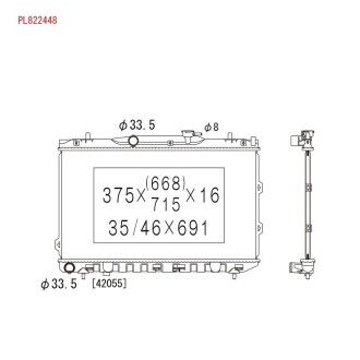 Фото 2 - Радиатор охлаждения двигателя KOYORAD PL822448
