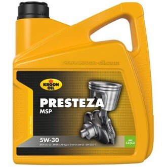 Моторное масло Presteza MSP 5W-30, 4 л - KROON OIL 35137