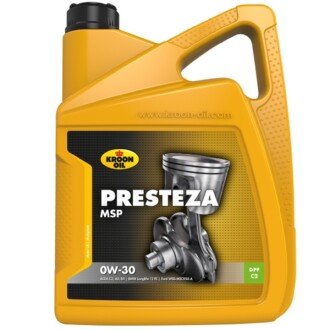 Моторна олива Presteza MSP 0W-30, 5 л - KROON OIL 37320