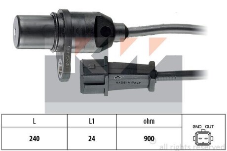 Датчик р/вала, к/вала (аналог EPS 1.953.279/Facet 9.0279) - KW 453 279