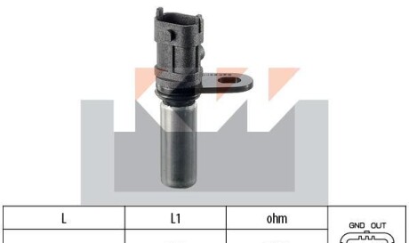 Датчик р/вала, к/вала (аналог EPS 1.953.288/Facet 9.0288) - KW 453 288