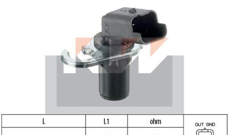 Датчик р/вала, к/вала (аналог EPS 1.953.293/Facet 9.0293) - (k9640627780, 9640627780, 9646823380) KW 453 293