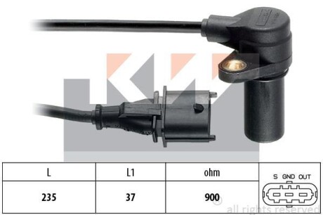 Датчик р/вала, к/вала (аналог EPS 1.953.326/Facet 9.0326) - KW 453 326