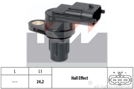 Датчик р/вала, к/вала (аналог EPS 1.953.361/Facet 9.0361) - (lf0118230, lr000634, 93310500) KW 453 361